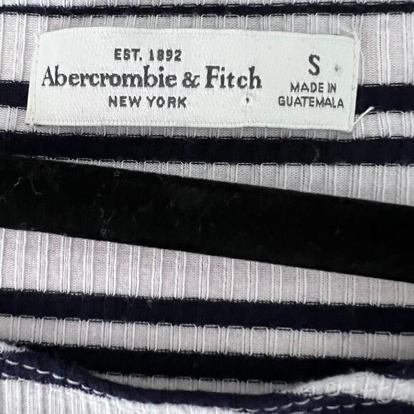 Abercrombie Striped Bodysuit Angel Sleeve Boho Small - Picture 7 of 10